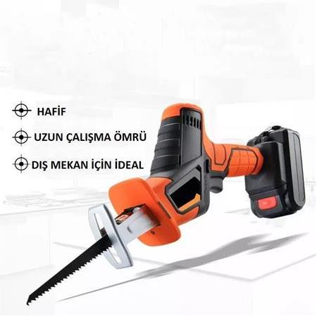 Garden Pro Lityum Akülü Pistonlu Tilki Kuyruğu Testere Ahşap / Metal / Plastik Kesme 21 V