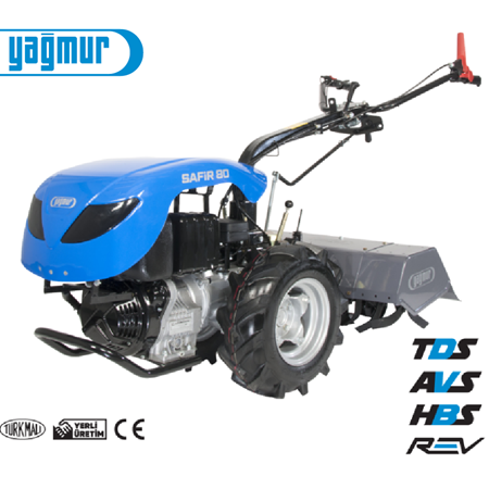 Yağmur Safir 80 Dizel Marşlı El Traktörü 7 Hp