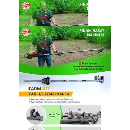 Farmart Fındık için Geliştirilmiş 3,2Hp Yan Zeytin,Fındık Hasat Makinesi