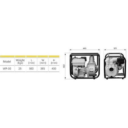 Gardenpro WP-30 Benzinli Su Motoru 3x3 YENİ