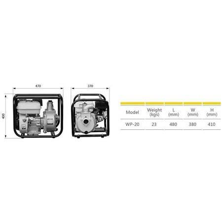 Gardenpro WP-20 Benzinli Su Motoru 2x2 YENİ