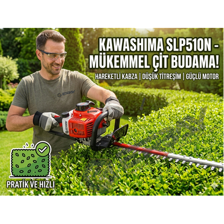 Kawashima SLP510N Benzinli Çit Budama Makinesi 51cm