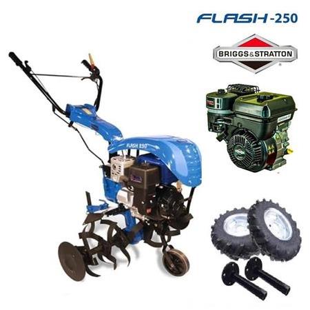 Flash 250 B&S CR950 Benzinli 7 Hp Çapa Makinesi + Teker