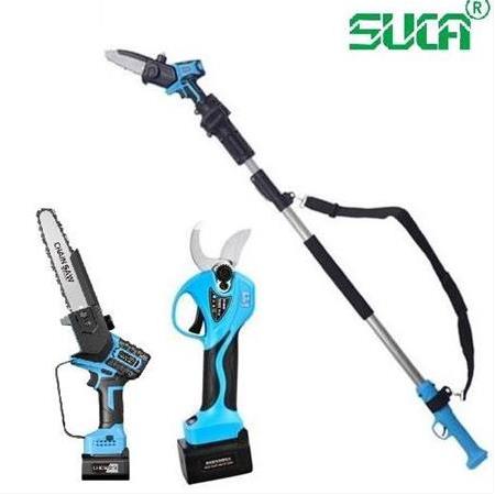 Suca SC 8611 + 5808 Uzatma Aparatlı Akülü Budama Makası ve Testere