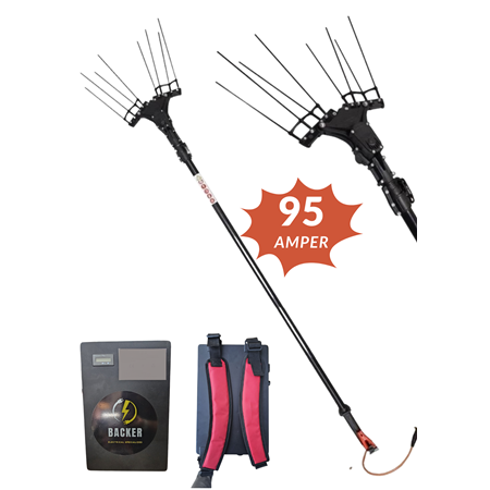 Backer Prolive Sırt Akülü Sensörlü ve Devir Ayarlı Zeytin Silkeleme Hasat Makinası 95 Amper