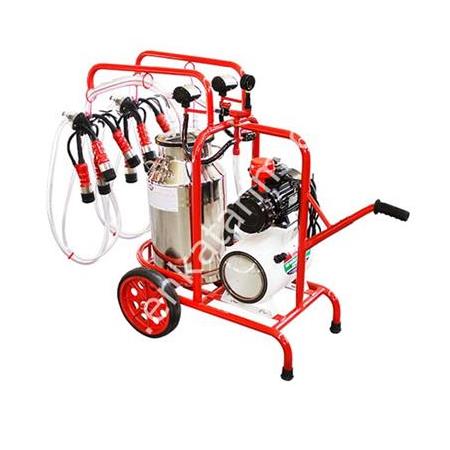 Enka SM 250 tek güğüm çift sağım krom güğümlü kuru süt sağım makinesi, inek için