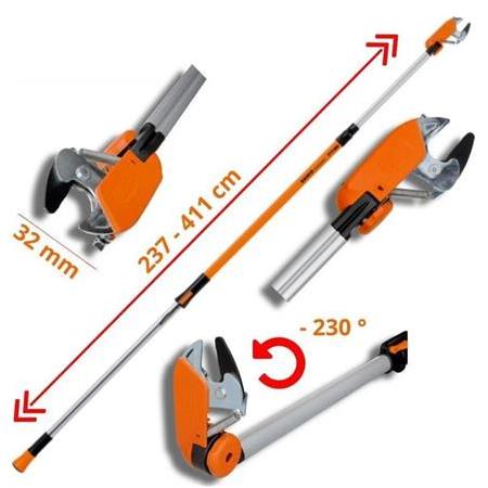 Bahco ATP Teleskopik Yüksek Dal Budama Makası 230-410 cm