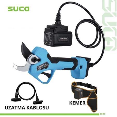 Suca SC-8612A 45mm Profesyonel Akülü Bahçe Budama Makası (Kablolu veya Kablosuz Kullanım)